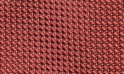 Eton Textured Solid Silk Tie In Brown