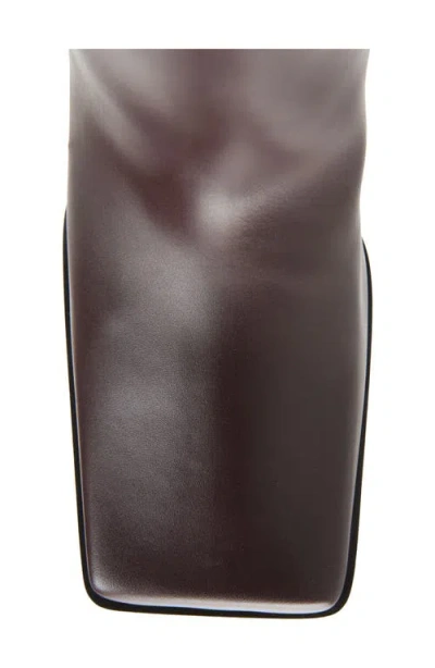 Alaïa Square Toe Tall Boot In Brown
