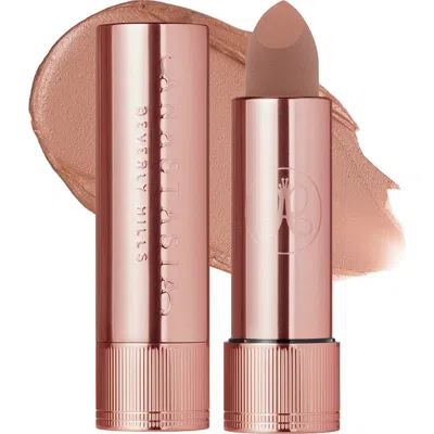 Anastasia Beverly Hills Full-pigment Matte & Satin Velvet Lipstick Hazelnut 0.10 Oz/3 G In Brown