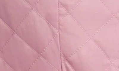 Kensie Quilted Peplum Jacket In Pink