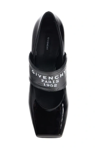 Givenchy Square Toe Patent Pumps In Black