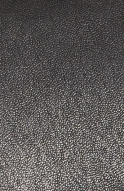 Frame The Peak Lapel Faux Leather Blazer In Black