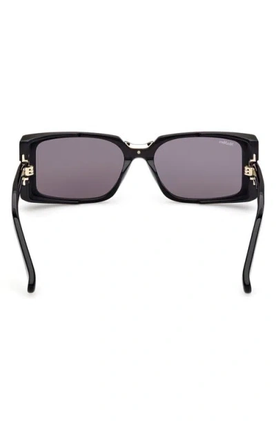 Max Mara Spark 54mm Rectangular Sunglasses In Black