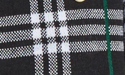 Kasper Women's Plaid Faux-button Cardigan In Black