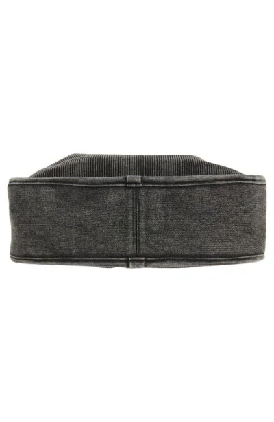 Alexander Wang Large Ryan Faded Rib Knit Hobo In Gray