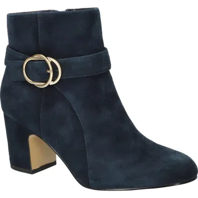 Bella Vita Women's Gamela Dress Block Heel Ankle Booties In Blue