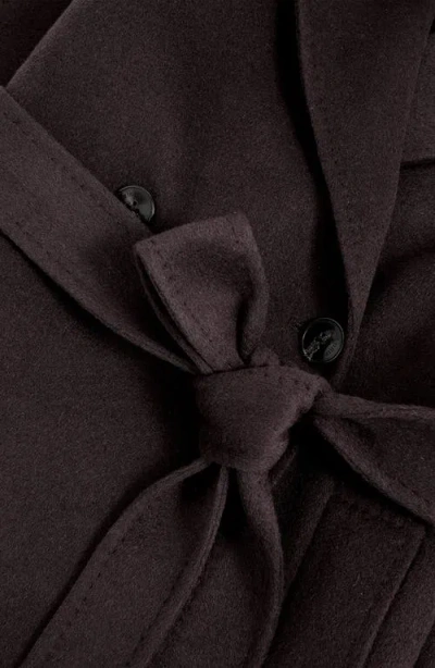 Reiss Chocolate Double-breasted Blindseam Coat Wool-blend In Gold