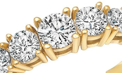 Crislu Graduated Adjustable Cubic Zirconia Ring In Gold