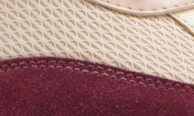 Chloé Kick Mixed Leather Retro Low-top Sneakers In Burgundy