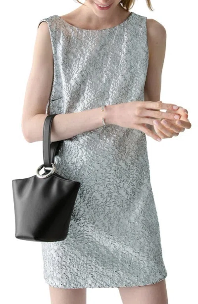 Kate Spade New York Mini Halo Fine Grain Leather Bucket Bag In Black