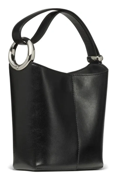 Kate Spade New York Mini Halo Fine Grain Leather Bucket Bag In Black