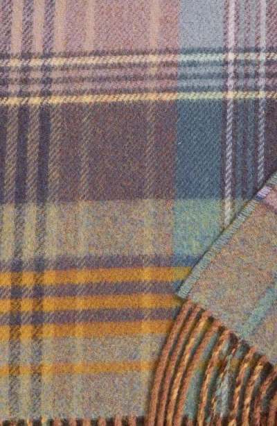 Johnstons Of Elgin Plaid Wool Throw Blanket In Multi