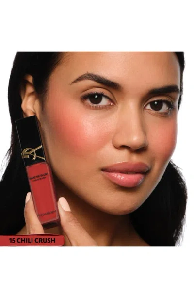 Saint Laurent Make Me Blush 12h Blurring Liquid Blush 15 Chili Crush 0.51 Oz/15 ml