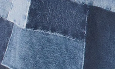 Do By Dee Ocleppo Cassie Patchwork Denim Trench Coat In Gold