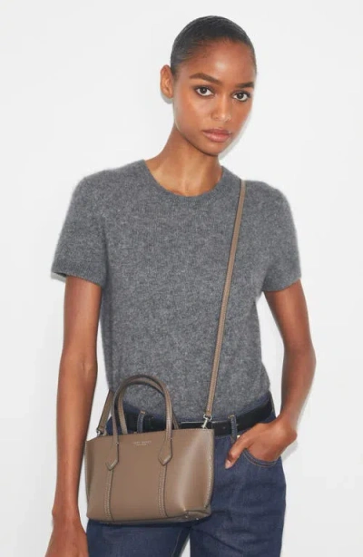 Tory Burch Mini Perry Tote In Brown