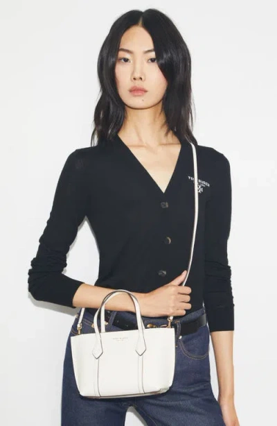 Tory Burch Mini Perry Tote In White