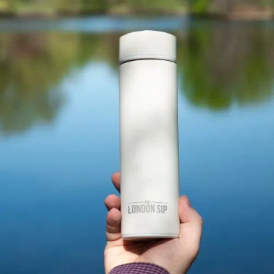 London Sip Infuser Bottle 16oz In Silver