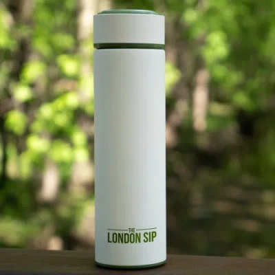 London Sip Infuser Bottle 16oz In White