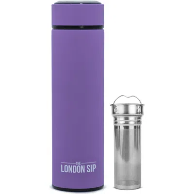 London Sip Infuser Bottle 16oz In Purple