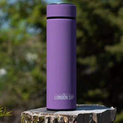 London Sip Infuser Bottle 16oz In Purple