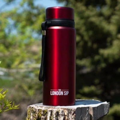 London Sip Infuser Bottle 25oz In Red