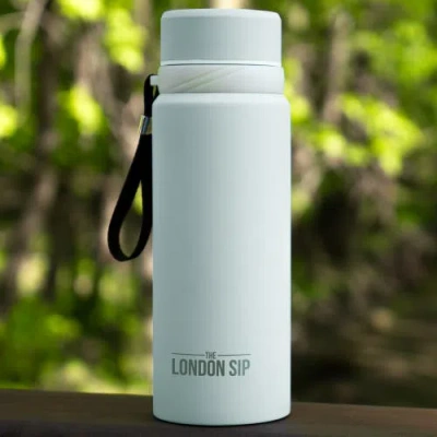 London Sip Infuser Bottle 25oz In White