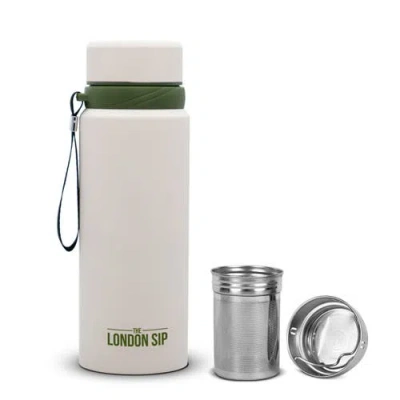 London Sip Infuser Bottle 25oz In White