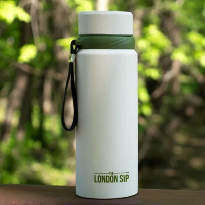 London Sip Infuser Bottle 25oz In White
