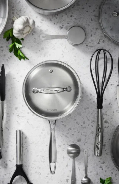 Cuisine::pro ® Iconix® Saucepan With Lid 1.9qt In Silver