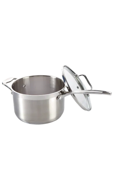Cuisine::pro ® Iconix® Saucepan With Lid 3.5qt In Silver