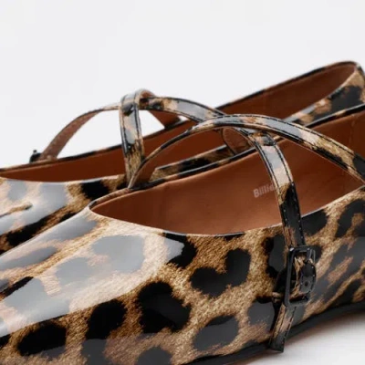 Marc Nolan Billie Patent Leather Mary Jane Flats In Brown