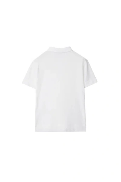Burberry Cotton Polo Shirt In White