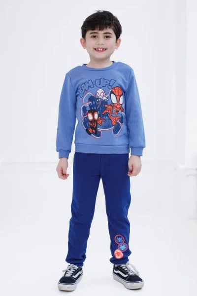 Marvel Spider-man Fleece Sweatshirt & Pants Set In Blue