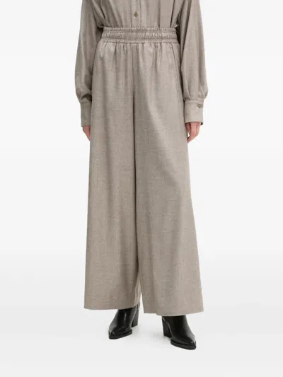 Drykorn Elastic-waist Trousers In Brown