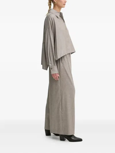 Drykorn Elastic-waist Trousers In Brown