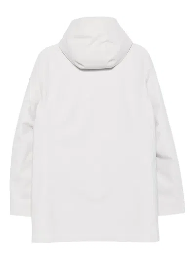 Rrd Hooded Button-fastening Jacket In White
