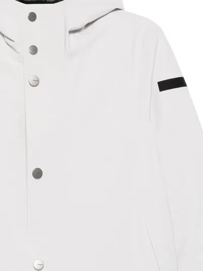 Rrd Hooded Button-fastening Jacket In White