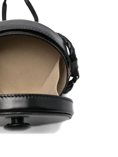 Isabel Marant Houna Tasseled Leather Shoulder Bag In Black