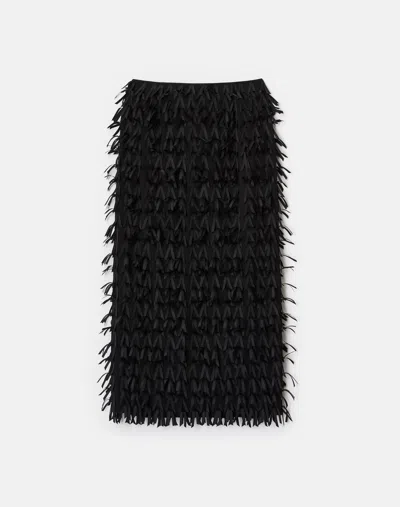 Lafayette 148 New York Embellished Straight Midi Skirt In Black