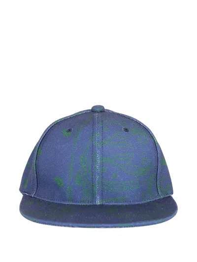 The World Is Yours Paisley-print Baseball Cap In Blue