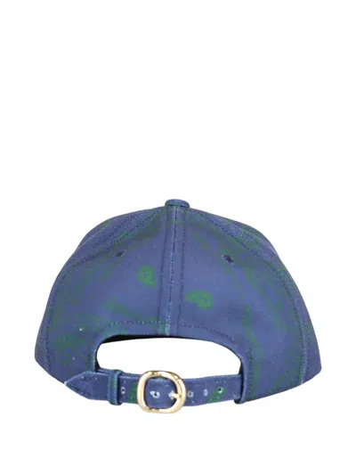The World Is Yours Paisley-print Baseball Cap In Blue