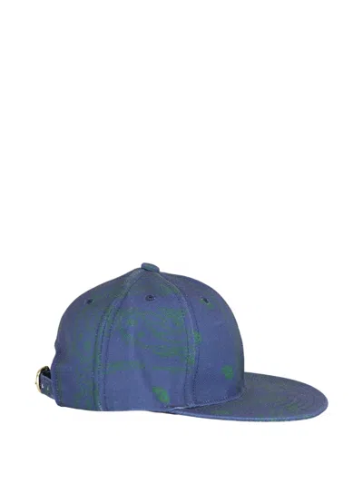 The World Is Yours Paisley-print Baseball Cap In Blue