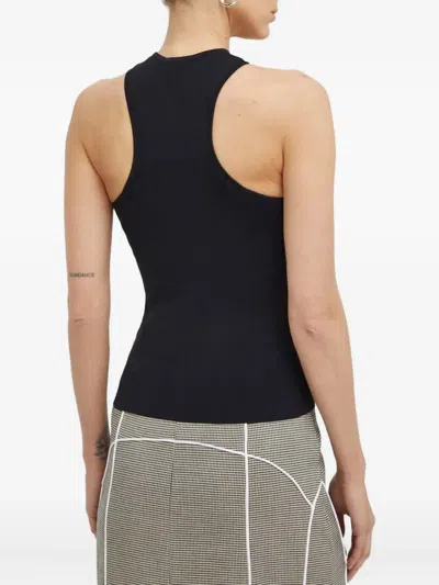 Drykorn Twist-neck Top In Black