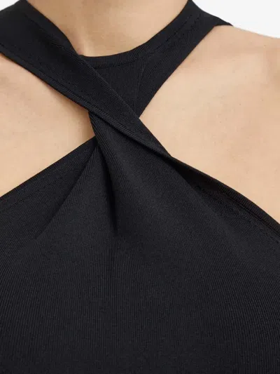 Drykorn Twist-neck Top In Black