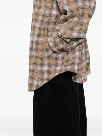 Jnby Printed Shirt Jacket In Multi