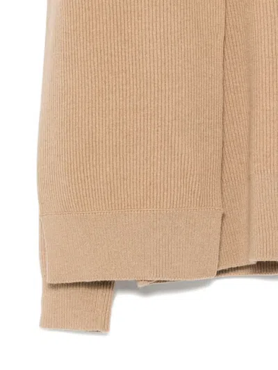 Jnby Wool Cardigan In Brown