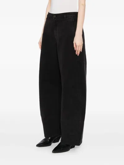 Jnby Logo-patch Trousers In Black