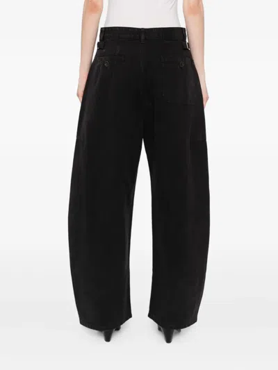 Jnby Logo-patch Trousers In Black