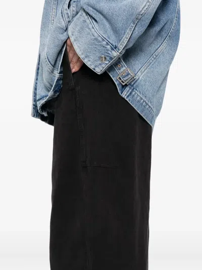 Jnby Logo-patch Trousers In Black