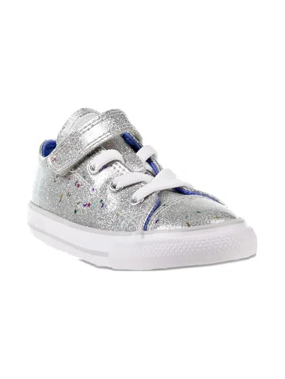 Converse Chuck Taylor All Star 1v Ox Td "silver-ozone Blue" Sneakers In Gray